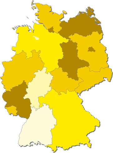 Vertriebsgebiete CALE Parkscheinautomaten